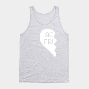 Matching Love Heart Half 1 Best Friend BFF Tank Top